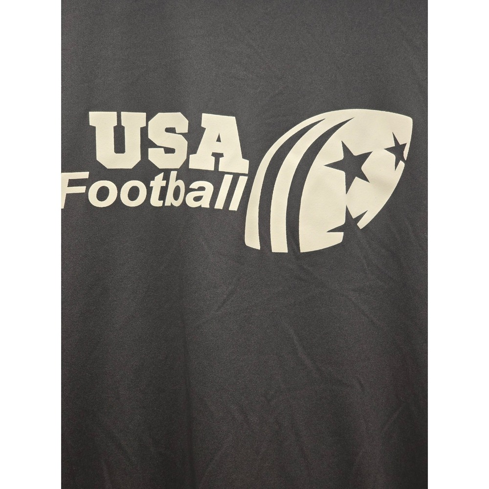 Sport-Tek USA Football NFL Flag Shirt Mens Large Gray ST350‎ PosiCharge Tee